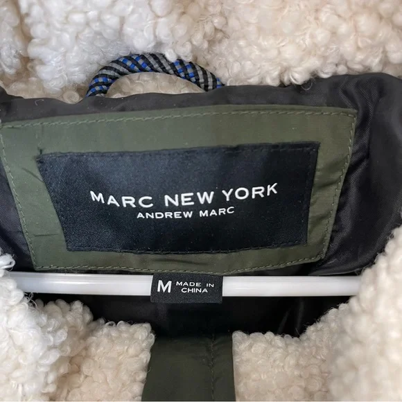 Marc New York by Andrew Marc Men’s Green Puffer Coat Outerwear Size M